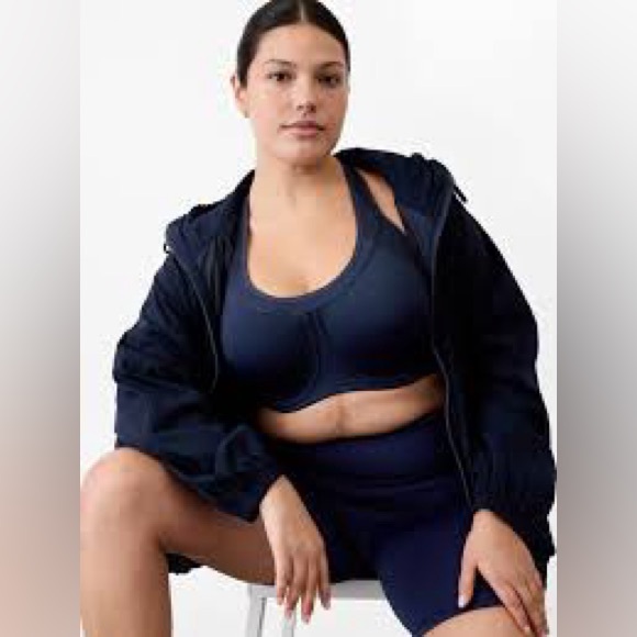 Athleta Navy Sports Bra - Picture 1 of 4